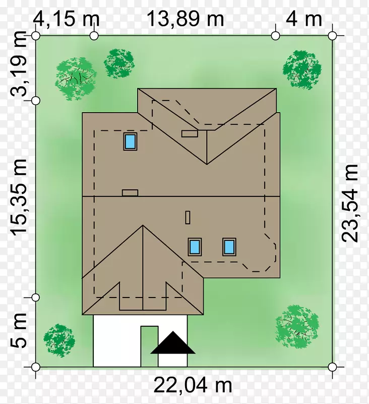 住宅大厦阁楼平面图-房屋