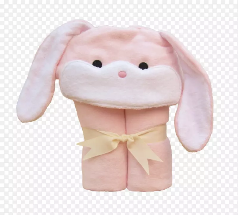 兔毛巾填充动物&可爱的玩具洗澡婴儿-婴儿毛巾