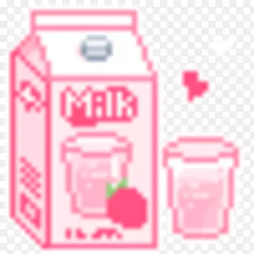 象素艺术乳画-牛奶