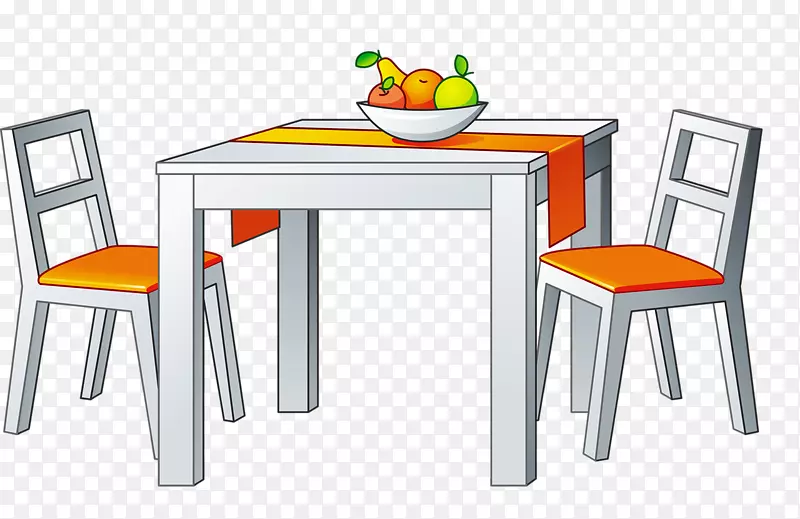桌子，家具，椅子，房子，剪贴画.桌子