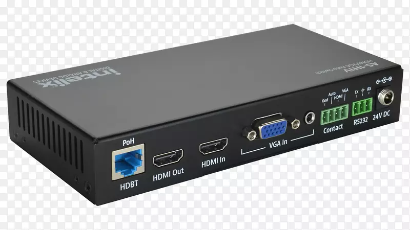 以太网集线器显示端口HDMI HDBaseT KVM交换机