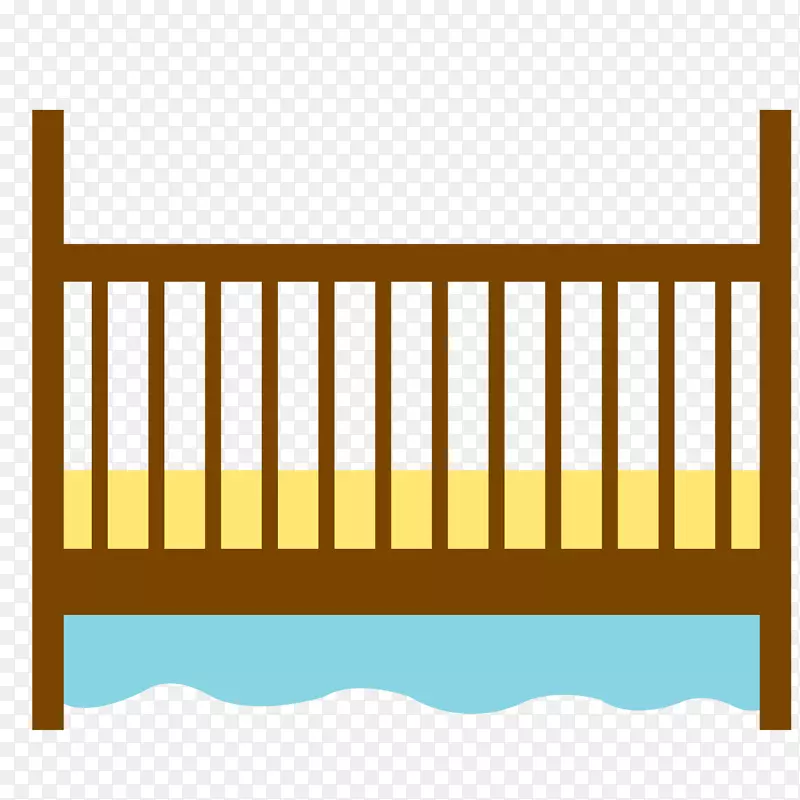 围栏花园家具线-婴儿床