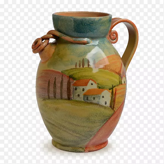 托斯卡纳陶器陶罐花瓶