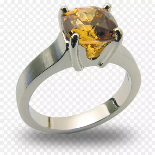 海滨珠宝商Encinitas spessartine订婚戒指-最美丽的日落红