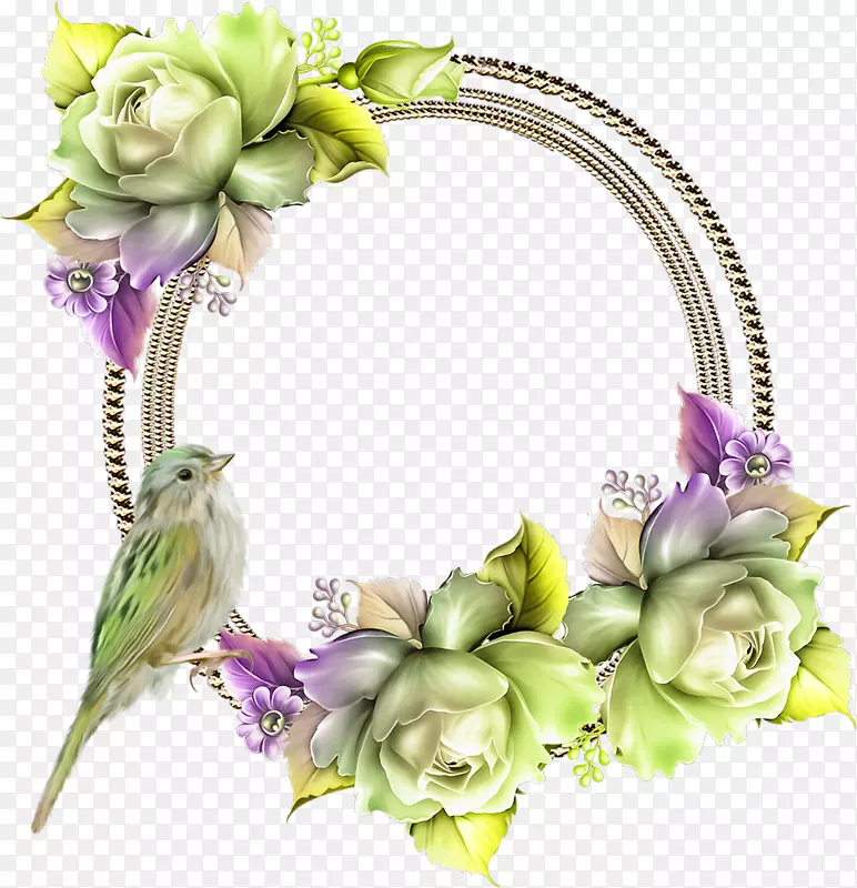 花卉设计纸切花画框.花
