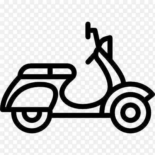 摩托车Vespa摩托车-图标滑板车