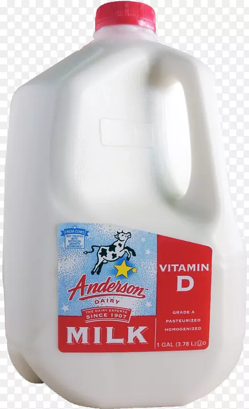 牛奶瓶奶油安德森乳制品.牛奶