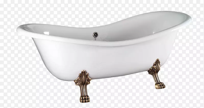 浴缸青铜陷阱拉瓦克大理石-浴缸