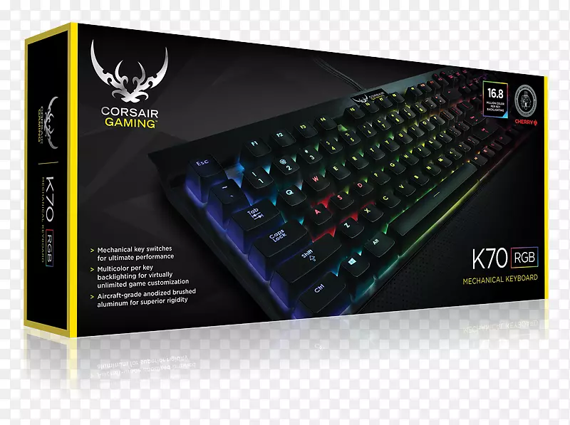 电脑键盘，Corsair游戏，K95 Corsair游戏，K70 rgb机械英语-us rgb颜色模型-edsel corsair
