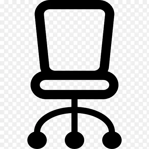 办公椅、桌子、家具、电脑图标-椅子