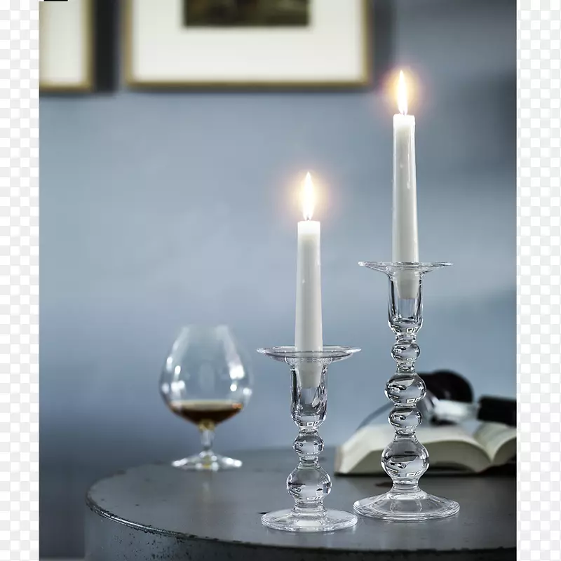 夏洛特·阿玛莉烛台玻璃透明花瓶
