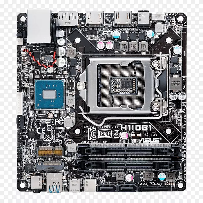 LGA 1151小型STX华硕h110s2/csm-主板-迷你stx-lga1151套接字-H 110-lga1151套接字DDR 4 sdram-芯片组