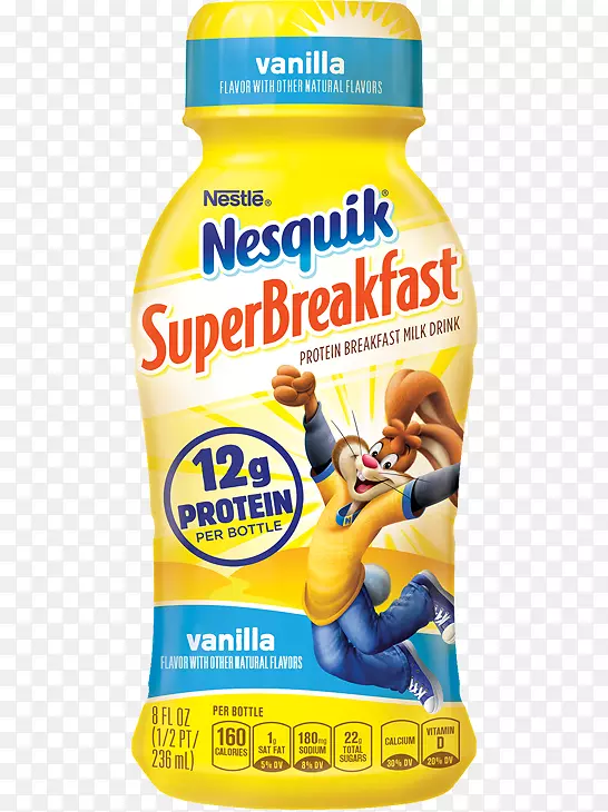 巧克力牛奶Nesquik饮料混合牛奶