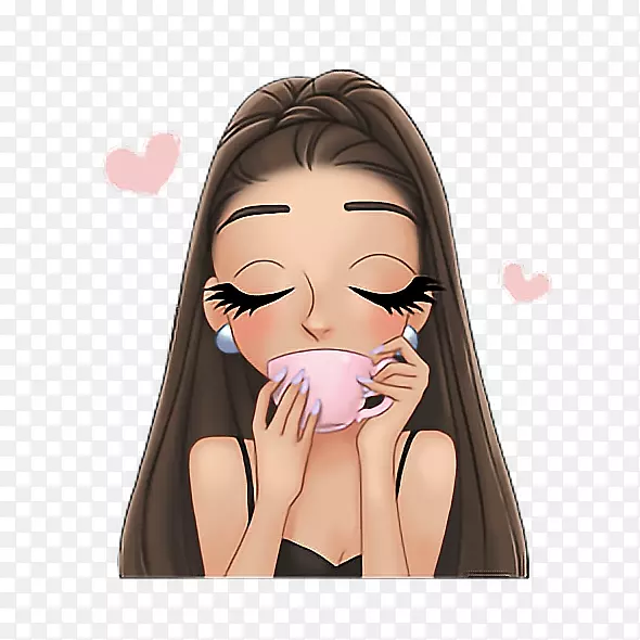 危险女子月光画表情符号-Ariana Grande emoji