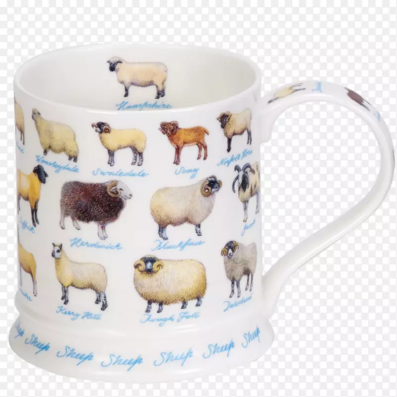 家畜养殖场牛羊咖啡杯-绵羊