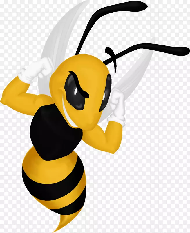 蜜蜂剪贴画-黄色夹克
