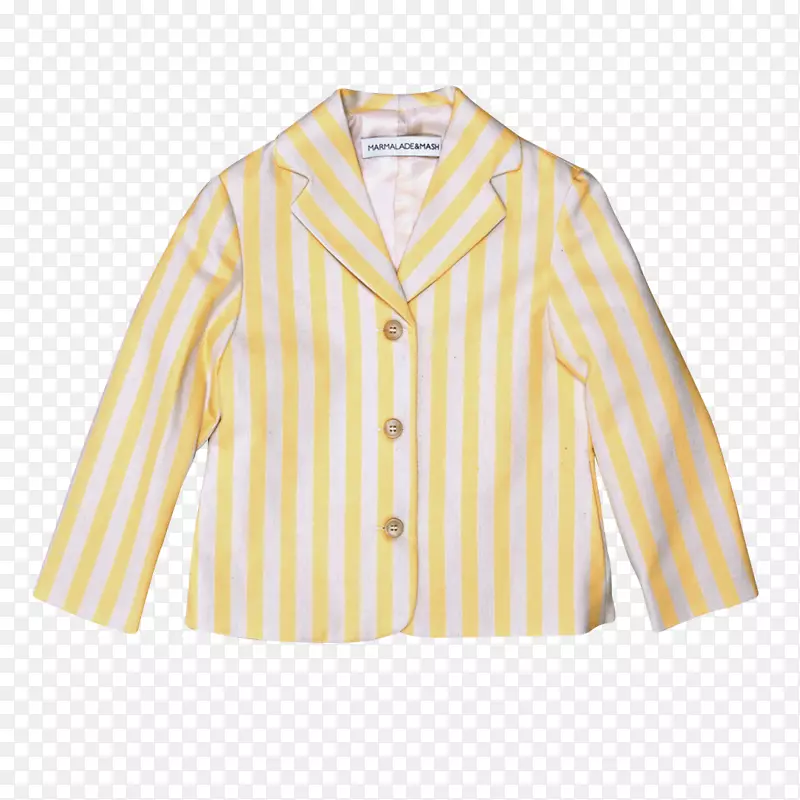 巴恩斯纽扣套筒&高贵-黄色夹克