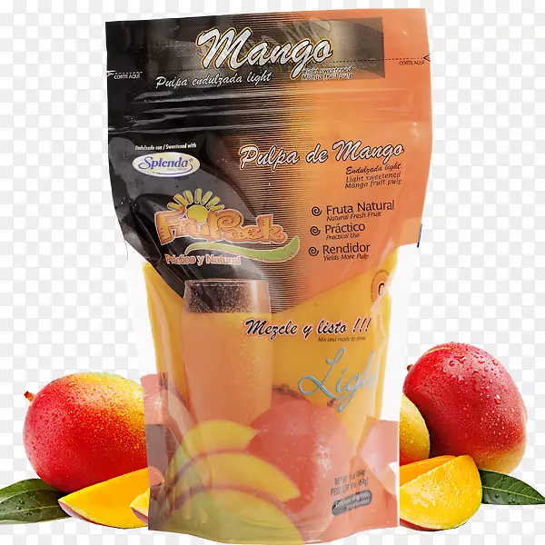 柑桔饮料柑橘汁泡-新鲜芒果