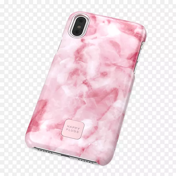 iphone x Apple iphone 7加上iphone 8加上电话-粉红大理石