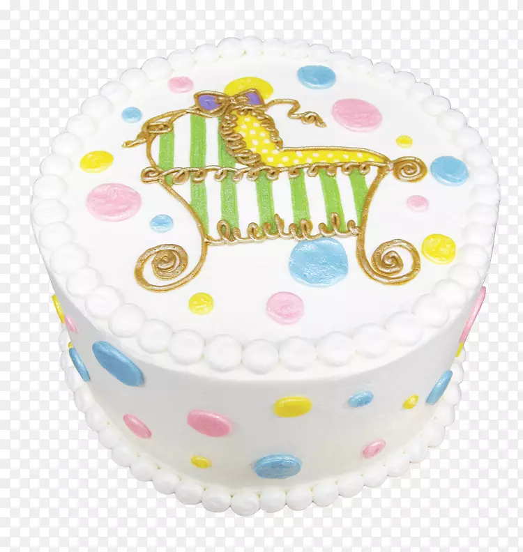 奶油宝宝公告糖蛋糕生日蛋糕宝宝淋浴-蛋糕