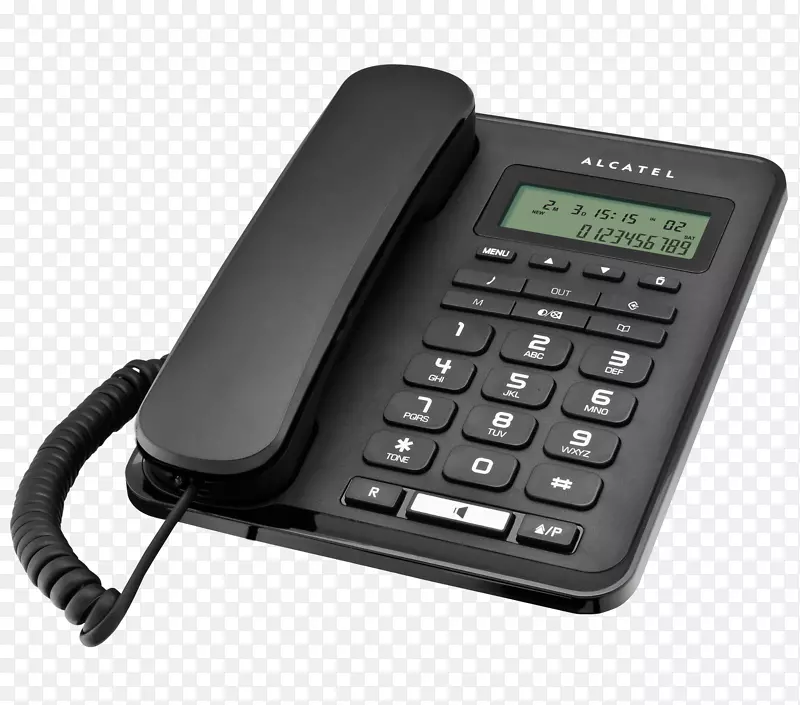 Alcatel移动电话家庭和商务电话来电者id数字增强型无绳通信