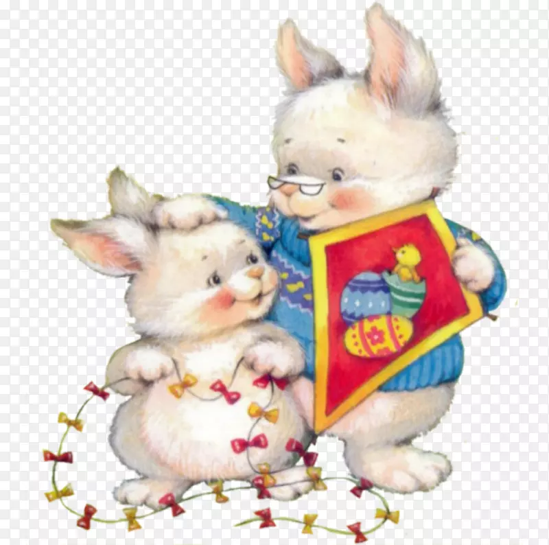 国内兔子复活节兔子野兔放狗风筝
