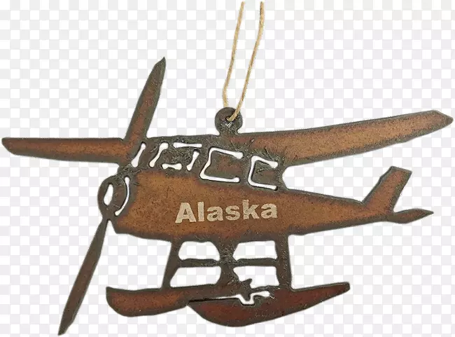 直升机飞机木螺旋桨.枫叶装饰