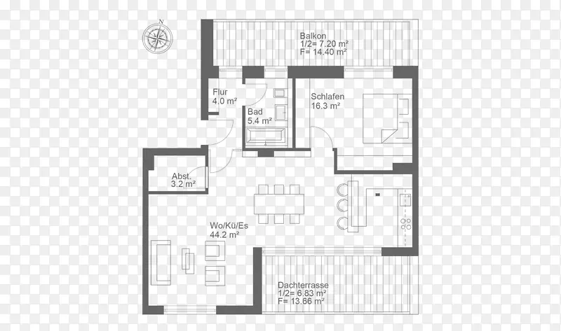 公寓平面图，廉价房，汉堡，Eppendorf-公寓