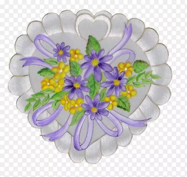 花瓣花纹切花紫罗兰图案