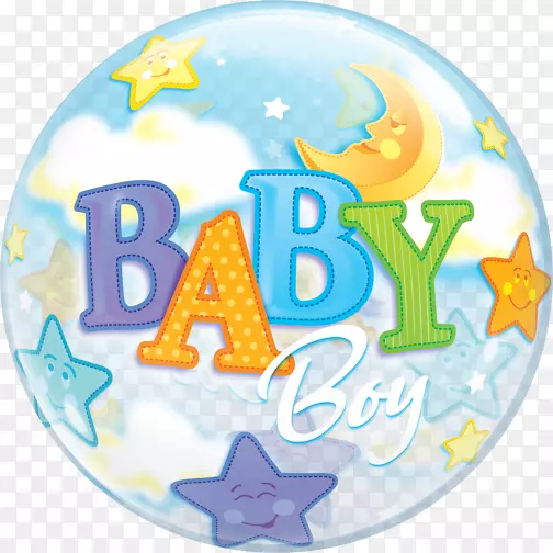 气球婴儿淋浴男孩婴儿礼物-气球