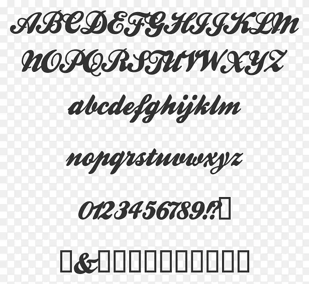 字体族字体水彩字母表
