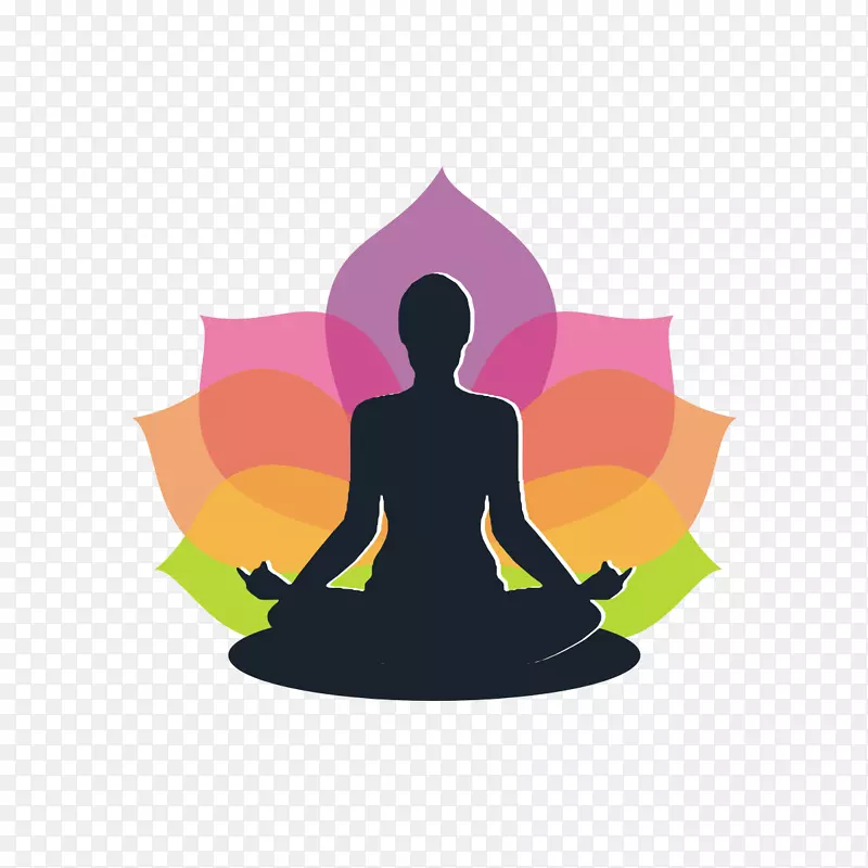 Rishikesh冥想瑜伽喜马拉雅山剪贴画-瑜伽