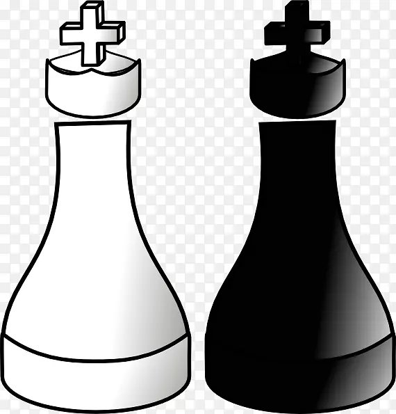 国际象棋中的黑白棋子