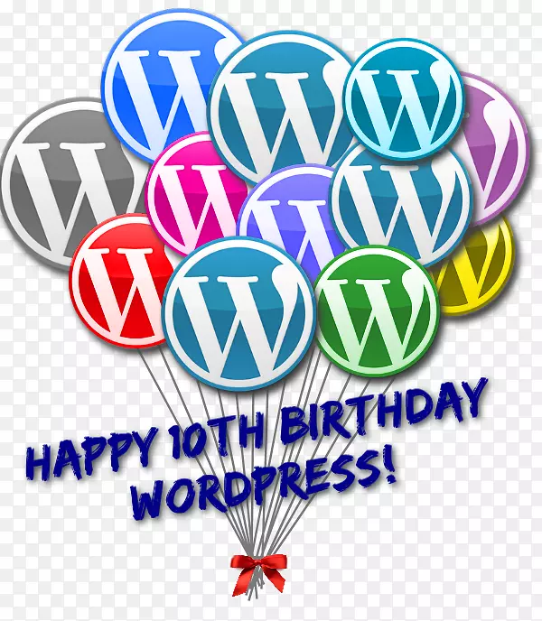 WordPress：完整的初学者指南，从零开始构建WordPress网站，标志气球，字体-气球。
