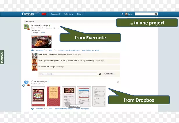 计算机程序显示在线广告.Evernote Dropbox