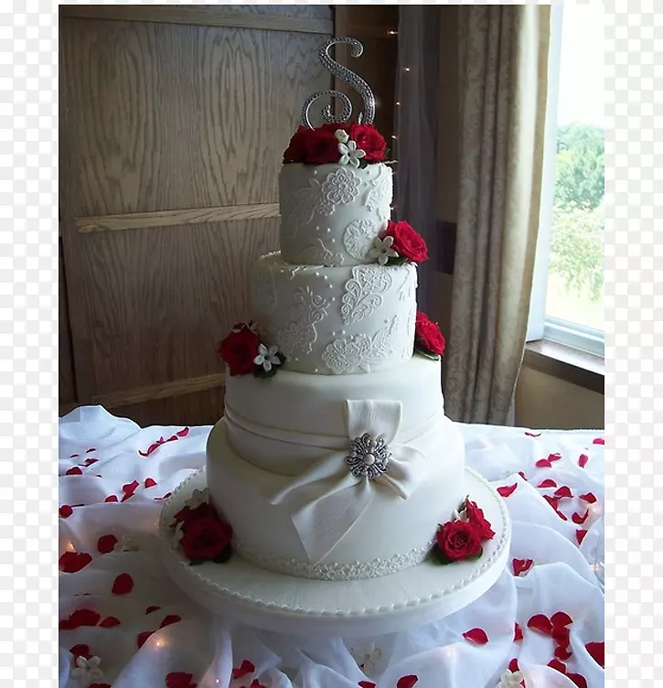 婚礼蛋糕，糖霜，奶油蛋糕-婚礼蛋糕
