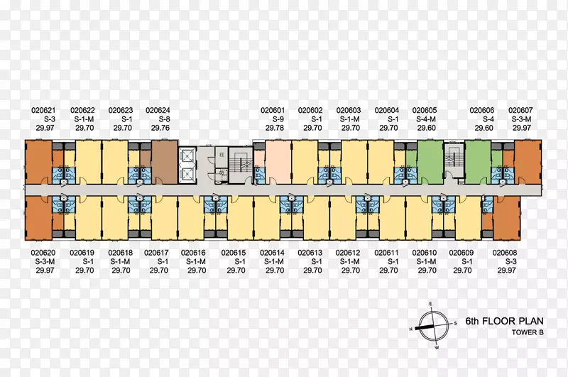 ดีคอนโดนครระยอง：dcondo Nakorn Rayong大楼共管公寓楼平面图