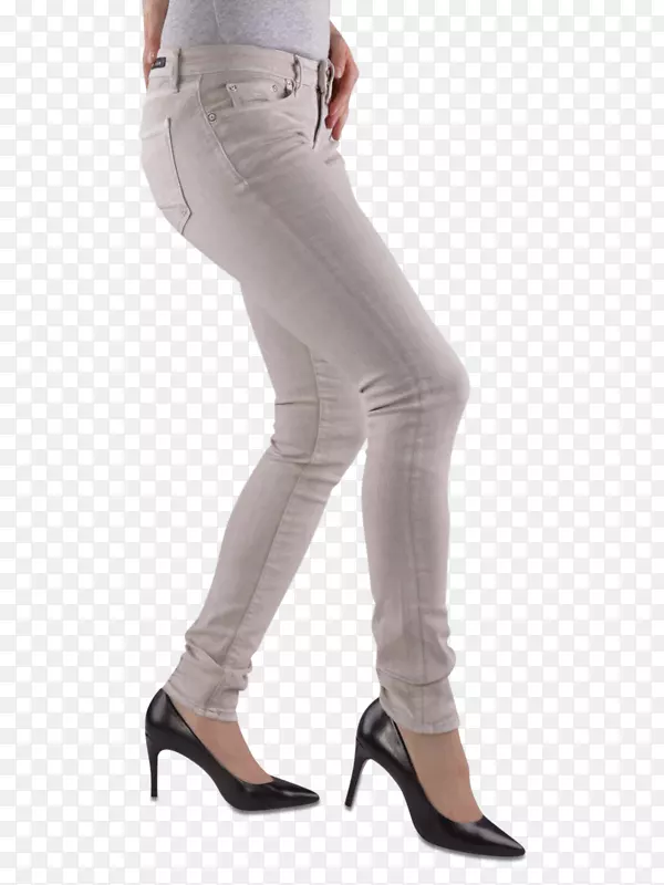 牛仔裤腰牛仔布紧身裤-女式牛仔裤