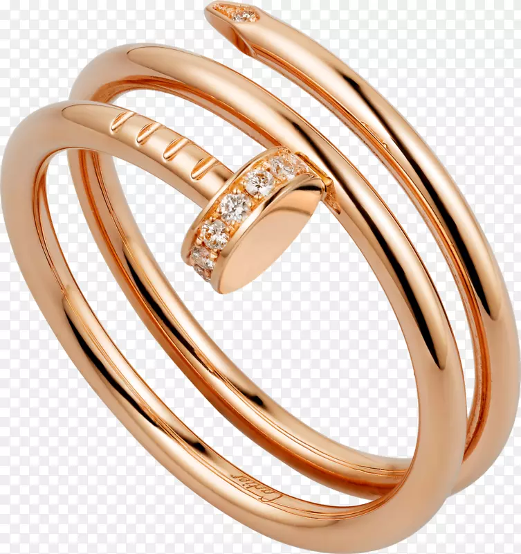 卡地亚结婚戒指彩色金饰结婚戒指