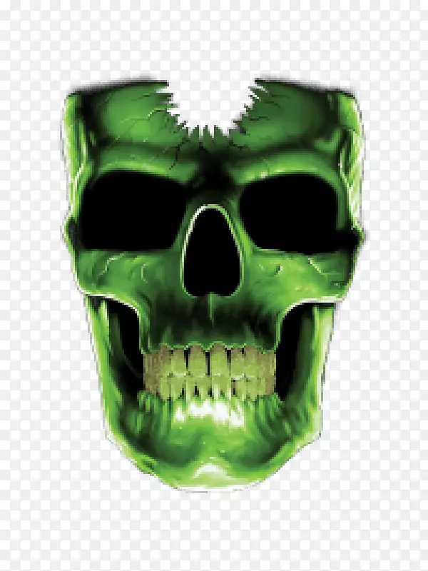 人头骨象征意义t恤绿头骨和十字头骨