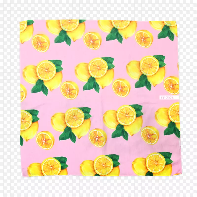 纸巾柠檬水服装配件花卉设计.柠檬水