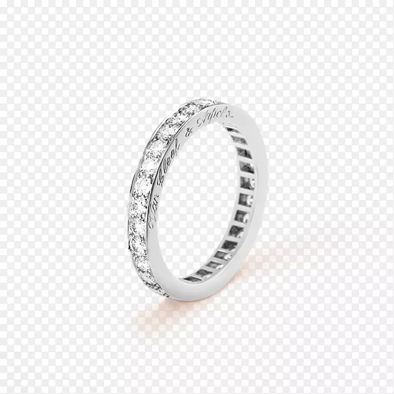 结婚戒指范克莱夫和阿皮尔斯永恒戒指金戒指