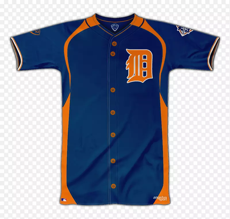 运动迷运动衫t恤棒球制服底特律老虎T恤衫