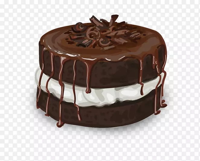 巧克力蛋糕巧克力松露巧克力生日蛋糕层蛋糕巧克力蛋糕