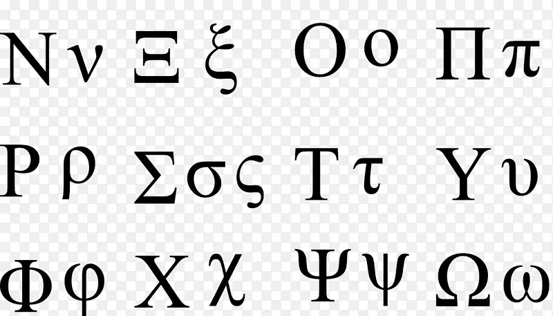 古希腊字母-希腊字母