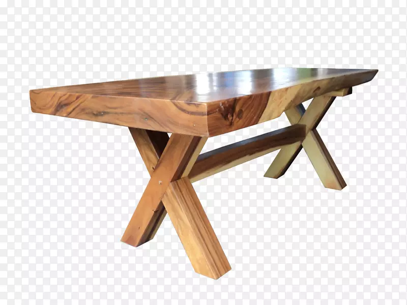 台面猴荚木家具活边桌