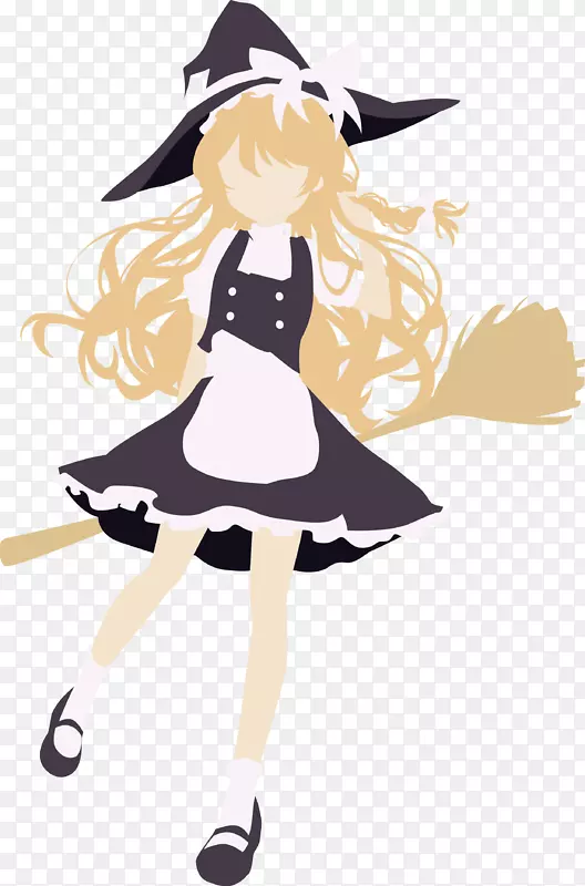 服装卡通头饰剪贴画
