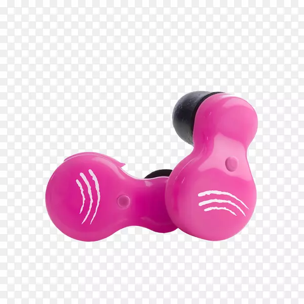 听力耳罩粉红耳塞耳