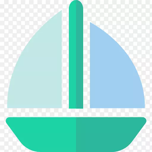 帆船航行计算机图标-船