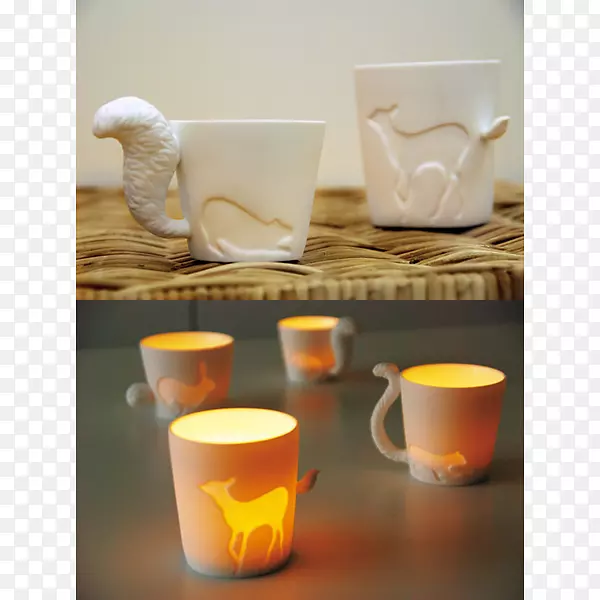 茶杯陶瓷蜡烛咖啡杯
